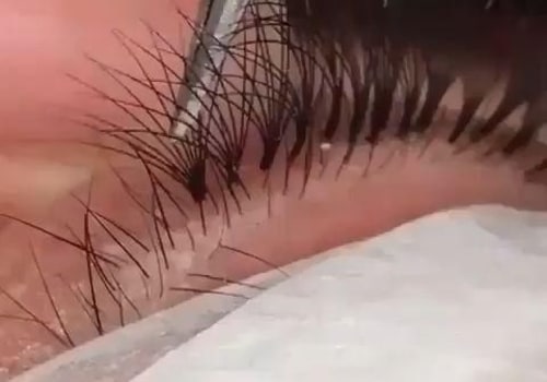 How far should a lash extension be placed?